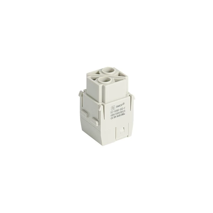 موصل H2MK-002 100A عالي التحمل ثنائي السنون، طرف لولبي محوري