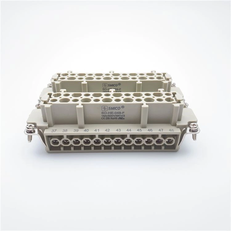 موصلات كهربائية للسيارات HE-048 ذات 48 سنًا ومدخلات أنثى IP65 للاستخدام مع الروبوت