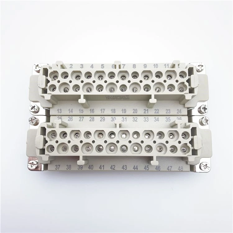 موصلات كهربائية للسيارات HE-048 ذات 48 سنًا ومدخلات أنثى IP65 للاستخدام مع الروبوت