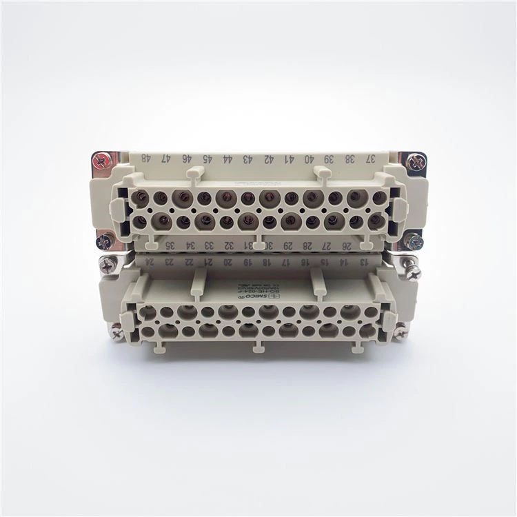 موصلات كهربائية للسيارات HE-048 ذات 48 سنًا ومدخلات أنثى IP65 للاستخدام مع الروبوت