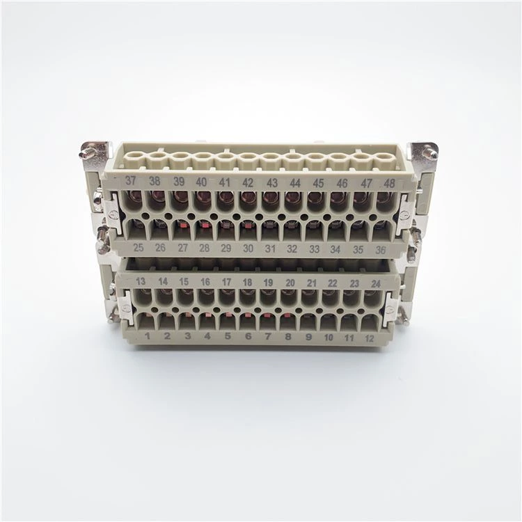 موصلات كهربائية للسيارات HE-048 ذات 48 سنًا ومدخلات أنثى IP65 للاستخدام مع الروبوت