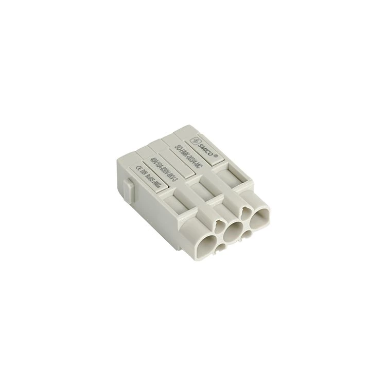 موصل كهربائي عالي التحمل HMK 003 plus 4 ذو 7 دبابيس مع جهات اتصال مجعدة من سبيكة النحاس