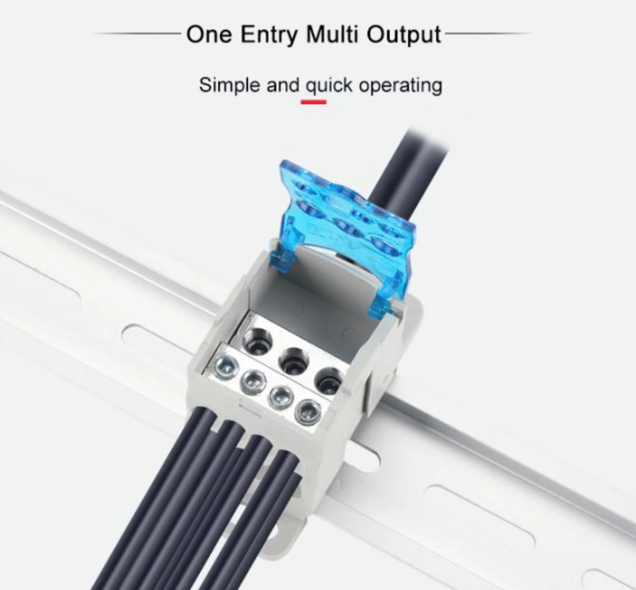 كتلة طرفية لتوزيع الطاقة UKK 125A Din Rail Screw