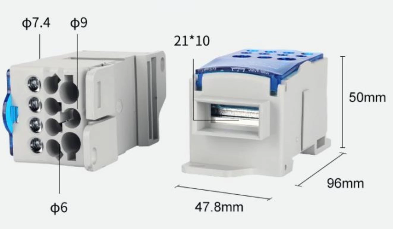 صندوق كتلة طرفية لتوزيع الطاقة UKK Din Rail UKK 500A
