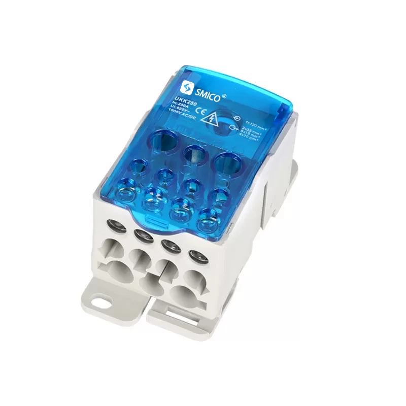 كتلة توزيع أسلاك الطاقة الصناعية كتلة طرفية Din Rail UKK 200A