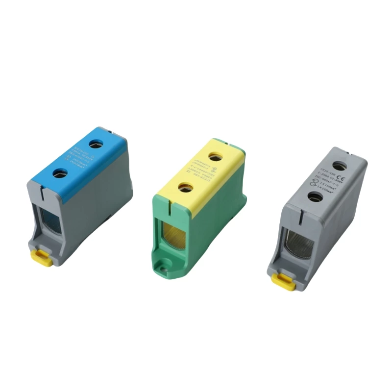 SOT5-150 توزيع الطاقة الكبيرة الكهربائية من الألومنيوم DIN Rail Busbar توصيلات لولبية كتل طرفية 150 مم 2