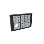 IP54 UL94-V0 نظام دخول الكابل فئة اللهب ذاتي الإطفاء إطار قابل للفصل KBL 24/17-MT
